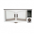 Кухонная мойка на две чаши Elleci De Luxe MAX 900 white 96 Х белая