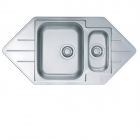 Кухонна мийка на півтори чаші з сушкою Alveus Line 40 1065674 матова нержавіюча сталь