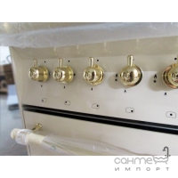Газова плита, 2 електричні духовки Lofra Dolcevita 90 Double Oven RBID96MFTE/Ci WHITE IVORY/GOLD