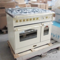 Газова плита, 2 електричні духовки Lofra Dolcevita 90 Double Oven RBID96MFTE/Ci WHITE IVORY/GOLD