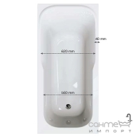 Акрилова прямокутна ванна KOLO Sensa 160 XWP356000N (без ніжок)