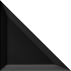 Плитка настенная, декор 14х28 Imola Double Triangle N (черная)