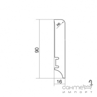 Плінтус для підлоги Barlinek Senses 90 мм P6101352A LIS-DBE-BI4-220-090-P61 дуб Tender