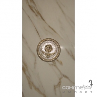 Настенная плитка под мрамор, декор 31,6x60 EcoCeramic Calacatta Flor Oro