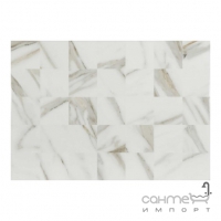 Настінна плитка під мармурову мозаїку 31,6x45 EcoCeramic Calacatta Trip (біла)