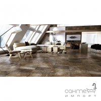Плитка підлога під камінь 60x60 EcoCeramic Canyon Siena (коричнева)
