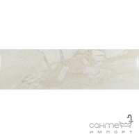 Настенная плитка под мрамор 25x85 EcoCeramic Reale Marfil (белая)