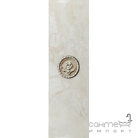 Настінна плитка під мармур, декор EcoCeramic Reale Decor Flor Oro Marfil (біла)