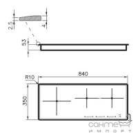 Индукционная варочная поверхность Foster S4000 Bridge 7330 245 черное стекло