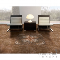 Напольная плитка под мрамор, декор 60x60 Keros Ceramica EMPERADOR DECOR NOCE (коричневая)
