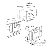 Электрический духовой шкаф Smeg Piano F67-7 Нержавеющая сталь