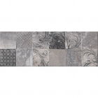 Настінна плитка, декор 25x70 Keros Ceramica PARK DECORADO HYDE ACERO (сіра)