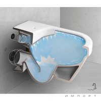 Унитаз безободковый Gustavsberg Hygienic Flush 5G84HR01 с сиденьем soft-close + инсталляция TECE
