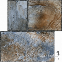 Плитка підлога під натуральний камінь 41x41 Keros Ceramica Megalitic Petrol (сіра)