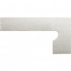Клинкерная плитка, боковина правая 20x39 Gres de Aragon Cotto Zanquin right Blanco (белая)