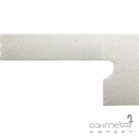 Клинкерная плитка, боковина правая 20x39 Gres de Aragon Cotto Zanquin right Blanco (белая)