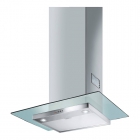 Настенная кухонная вытяжка Smeg Linea KFV62DE Нерж сталь, прозрачное стекло