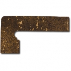 Клинкерная плитка, боковина левая 20x39 Gres de Aragon Bosque Zanquin left Castano (коричневая)