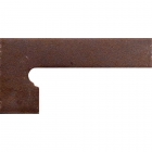 Боковина левая для ступени 17x39,5 Gres de Aragon Duero Zanquin left Roa (коричневая)
