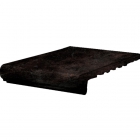 Клінкерна плитка, сходинка 33x33 Gres de Aragon Vulcano Peldano Ref. 24-33 Negro (чорна)
