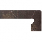 Клінкерна плитка, боковина права 20x39 Gres de Aragon Vulcano Zanquin right Gris (сіра)