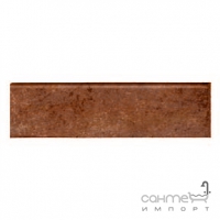 Клинкерная плитка, плинтус 8x33 Gres de Aragon Mytho Rodapie Rubino (коричневая)