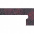 Клинкерная плитка, боковина правая 20x39 Gres de Aragon Jasper Zanquin right Rojo (красная)