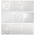 Керамічна плитка декор Monopole Ceramica ESENCIA RELIEVE BLANCO BRILLO 10x30