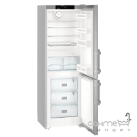 Двокамерний холодильник із нижньою морозилкою Liebherr Cef 3525 Comfort (А++) сріблястий