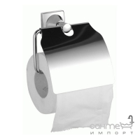 Тримач для туалетного паперу з кришкою Arino Elegance 46704 хром