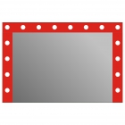 Прямокутне дзеркало із LED лампами Juergen Hollywood Color 120х80 із накладкою колір на вибір