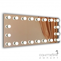 Прямокутне дзеркало із LED лампами Juergen Hollywood 4 100х70