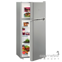 Двухкамерный холодильник с верхней морозилкой Liebherr CTPsl 2121 Comfort (А++) серебристый