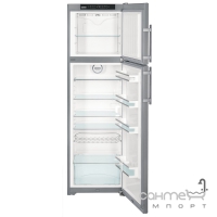 Двухкамерный холодильник с верхней морозилкой Liebherr CTNesf 3663 Premium NoFrost (А++) серебристый