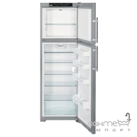 Двухкамерный холодильник с верхней морозилкой Liebherr CTNesf 3223 Comfort NoFrost (А++) серебристый