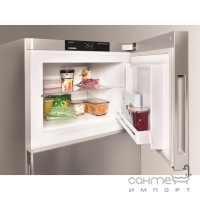 Двокамерний холодильник з верхньою морозилкою Liebherr CTNef 5215 Comfort NoFrost (А++) сріблястий