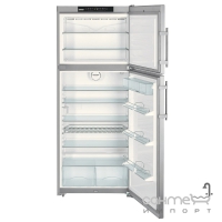 Двухкамерный холодильник с верхней морозилкой Liebherr CTNes 4753 Premium NoFrost (А+) серебристый