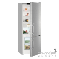 Двухкамерный холодильник с нижней морозилкой Liebherr CUef 2915 Comfort (А++) серебристый