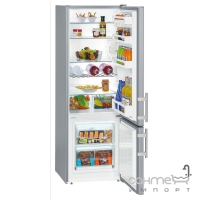 Двухкамерный холодильник с нижней морозилкой Liebherr CUsl 2811 Comfort (А++) серебристый