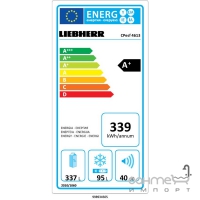 Двокамерний холодильник з нижньою морозилкою Liebherr CPesf 4613 Comfort (А+) сріблястий