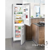 Двухкамерный холодильник с нижней морозилкой Liebherr CPef 4315 Comfort (А+++) серебристый