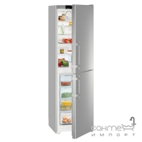 Двокамерний холодильник із нижньою морозилкою Liebherr CNef 3915 Comfort NoFrost (А++) сріблястий