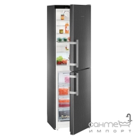 Двокамерний холодильник з нижньою морозилкою Liebherr CNbs 3915 Comfort NoFrost (А++) чорний