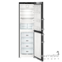 Двухкамерный холодильник с нижней морозилкой Liebherr CNbs 3915 Comfort NoFrost (А++) черный