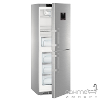 Двокамерний холодильник із нижньою морозилкою Liebherr CNPes 3758 Premium NoFrost (А+++) сріблястий
