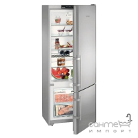 Двухкамерный холодильник с нижней морозилкой Liebherr CNPesf 4613 Comfort NoFrost (А++) серебристый