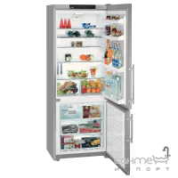Двухкамерный холодильник с нижней морозилкой Liebherr CNesf 5123 Comfort NoFrost (А+) серебристый