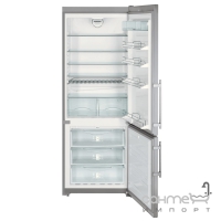 Двухкамерный холодильник с нижней морозилкой Liebherr CNPes 5156 Premium NoFrost (А++) серебристый
