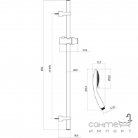 Душевой комплект Cersanit SENTI AAHZ1000025967 (S951-020) хром