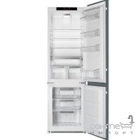 Комбінований холодильник, що вбудовується, No Frost Smeg UNIVERSAL (А++) C7280NLD2P білий